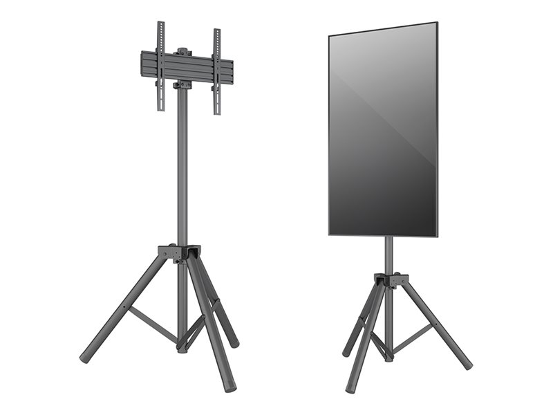 Multibrackets M Pro Series stand - tripod - for flat panel - black - Maks 30 kg - Maks størrelse 75"