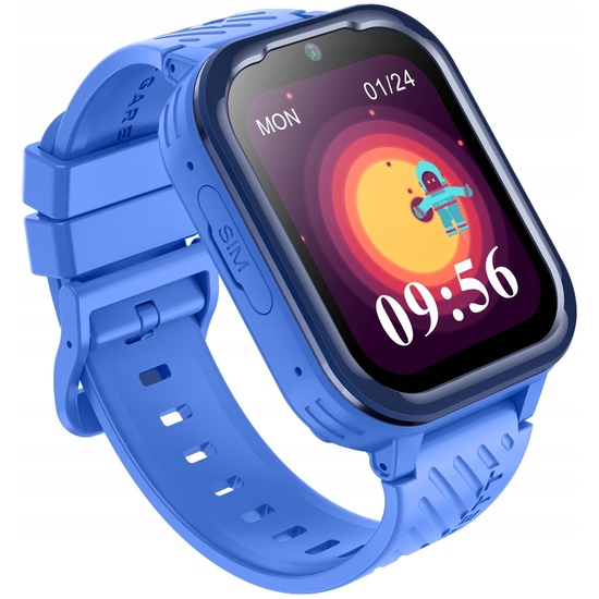 Garett Kids Essa 4G Smartwatch til Børn - GPS, Videoopkald, SOS & WhatsApp - Blå