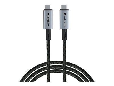 Verbatim USB4 USB Type-C kabel 1.2m Sort Sølv