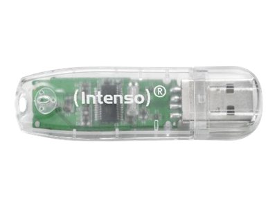 Intenso Rainbow Line - USB flashdrive - 32 GB - USB 2.0 - gennemsigtig