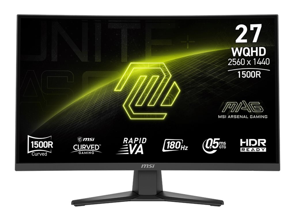 MSI MAG 275CQF E18 27" Rapid VA 2560 x 1440 (2K) DisplayPort HDMI 180 Hz