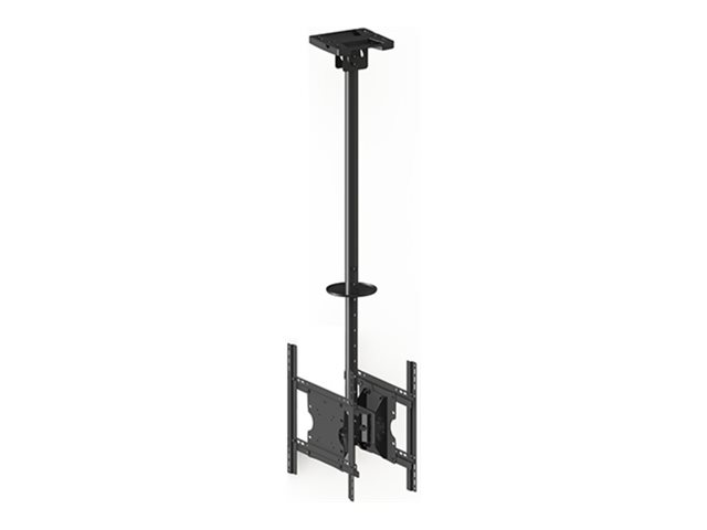 Multibrackets M Public Ceilingmount Medium Back to Back - Monteringssæt (loftsplade, vippe loft montering, VESA adapter) - for 2 LCD displays - stål - sort - skærmstørrelse: 32-55 - loftsmonterbar