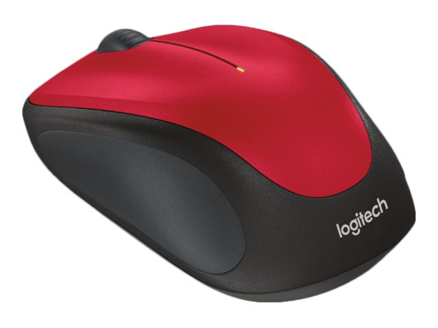 Logitech M235 Wireless Mouse - Red - Mus - Optisk - 3 knapper - Rød