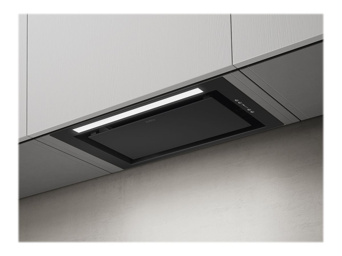 Elica Lane BL MAT/A/52 - Hætte - tag - Niche - bredde: 49.4 cm - dybde: 26.2 cm - udtrækning og recirkulation (-) - sort blød berørings-effekt