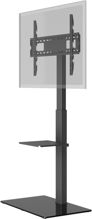 TV Floor Stand Basic (Size L), Black - for TVs and monitors between 37 and 70 inches (94-178 cm)