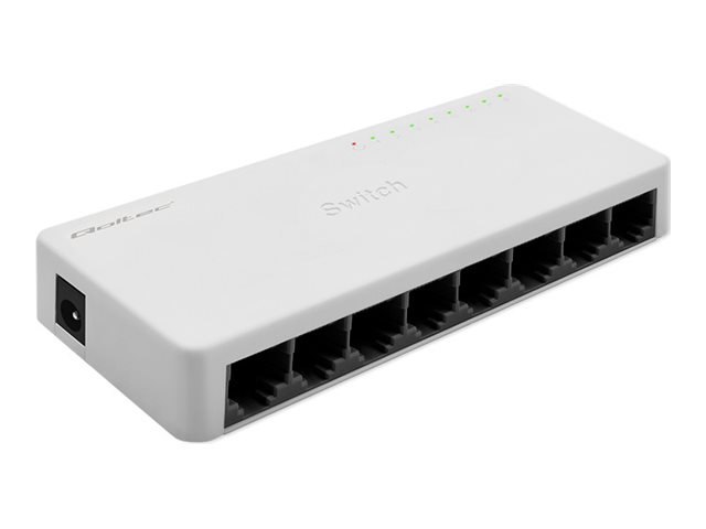 Qoltec 8-porte Fast Ethernet