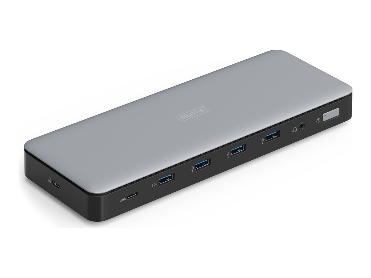 DIGITUS - docking station - USB-C - 2 x DP 3 x HDMI - 1GbE