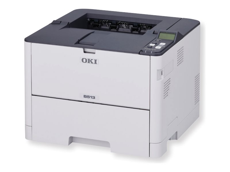 OKI B513dn - Printer - S/H - Duplex - LED - A4/Legal - 1200 x 1200 dpi - op til 45 spm - kapacitet: 630 ark - USB 2.0, Gigabit LAN