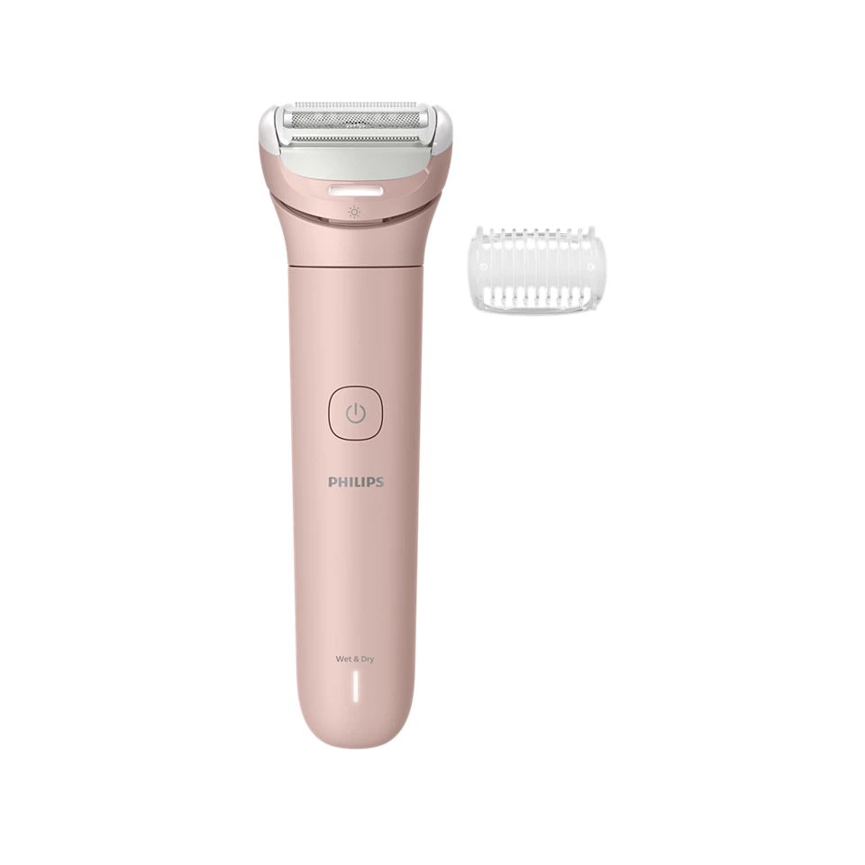 Philips 8000 series Lady Shaver Series 8000 BRL129/00 Ledningsfri shaver, våd og tør, Folie shaver, 1 hoved(er), Lyserød, Batteri, Indbygget batteri, Lithium polymer (LiPo)