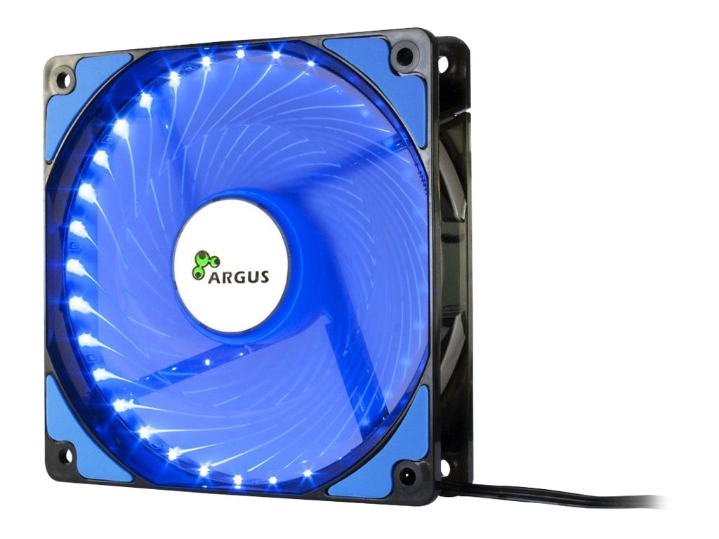 Argus L-12025 Fan 1-pack Sort Blå 120 mm