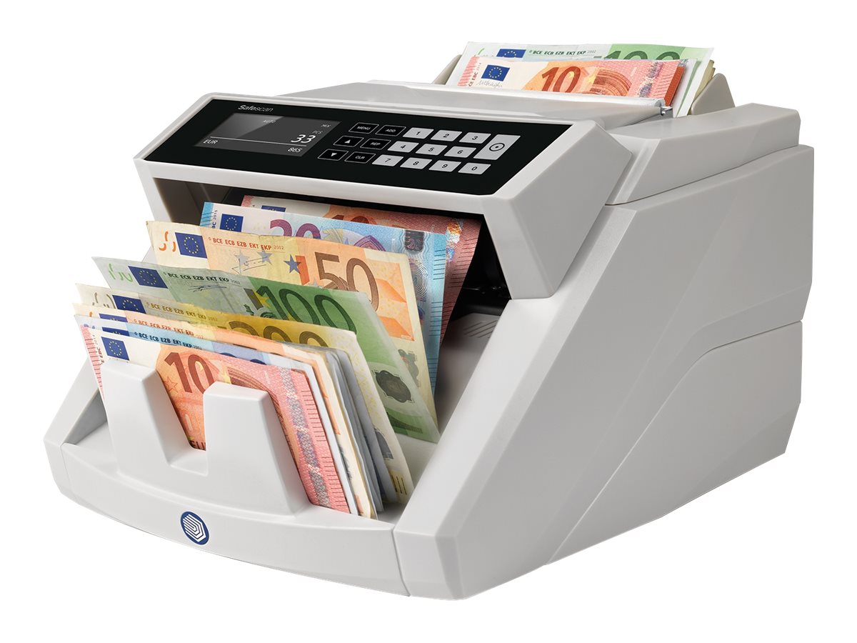 Safescan 2465-S - Pengeseddeltæller - falskmøntneridetektion - automatisk - EUR, GBP, CHF, USD, PLN, SEK, NOK - grå