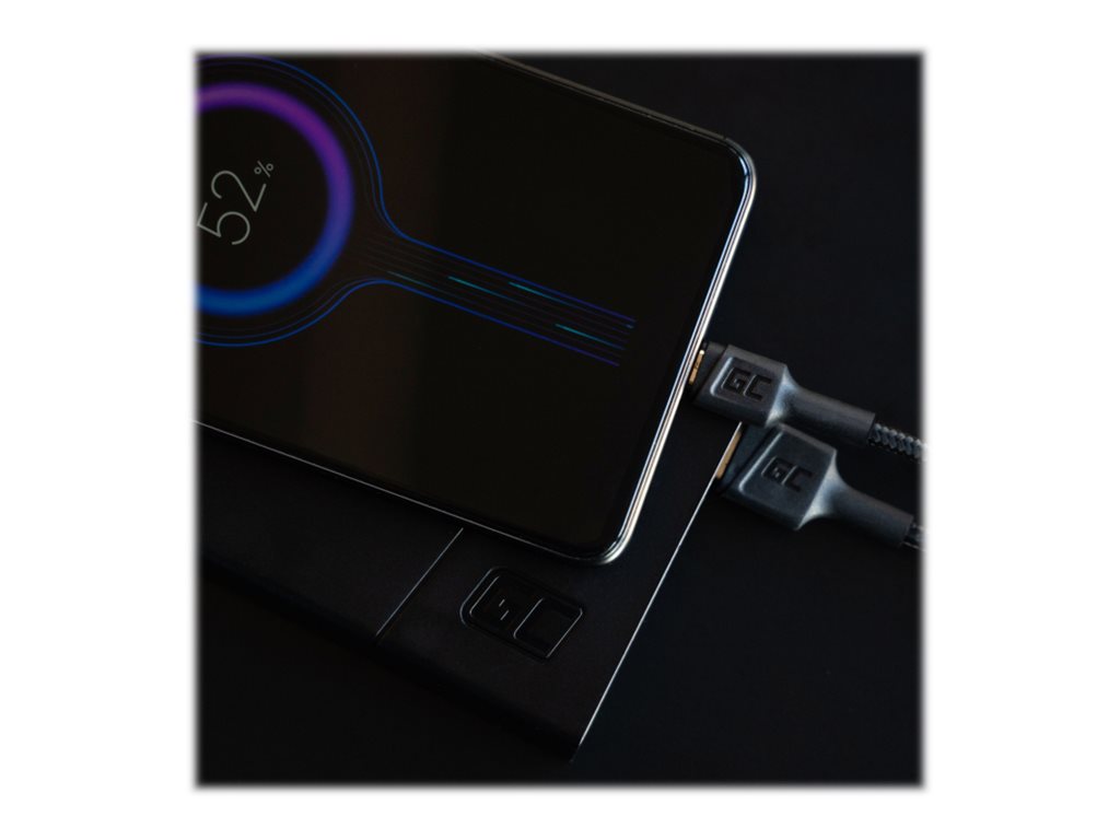 Green Cell GC PowerStream USB-kabel 1.2m Sort