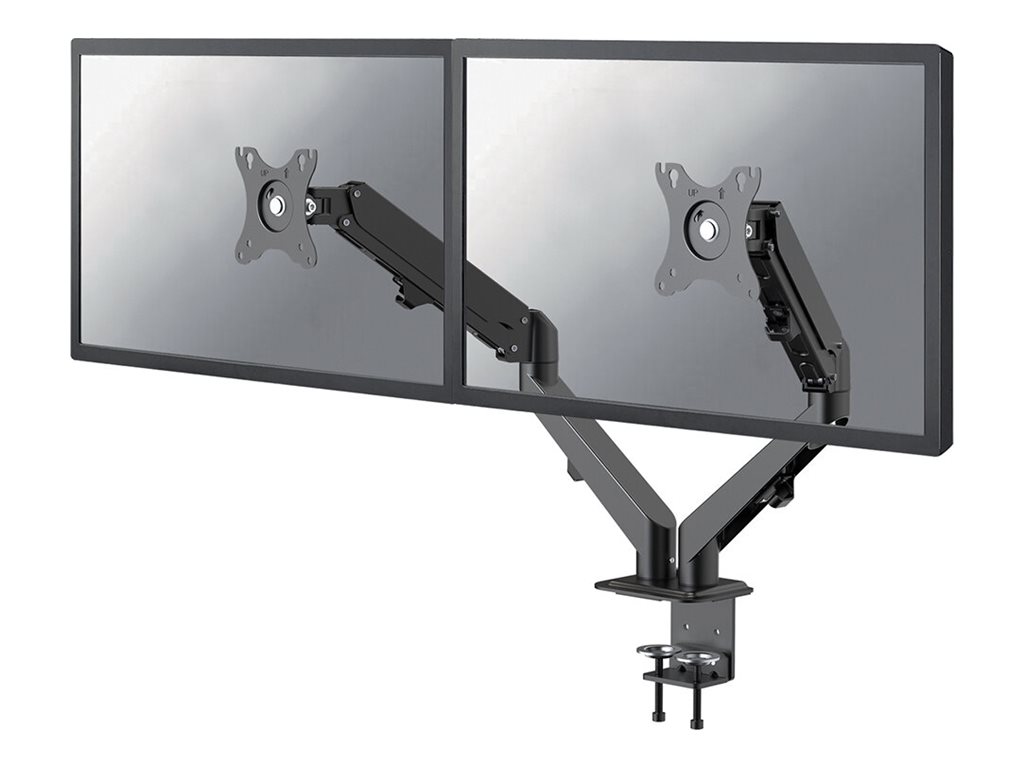 Neomounts DS70-700BL2 mounting kit - full-motion adjustable dual arm - for 2 LCD displays - black