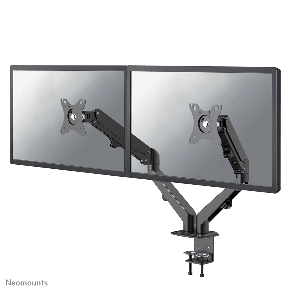 Neomounts DS70-700BL2 mounting kit - full-motion adjustable dual arm - for 2 LCD displays - black