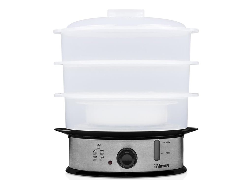 Tristar VS-3914, 3 kurv(e), Sort, Rustfrit stål, Gennemsigtig Dreje, Front, 11 L