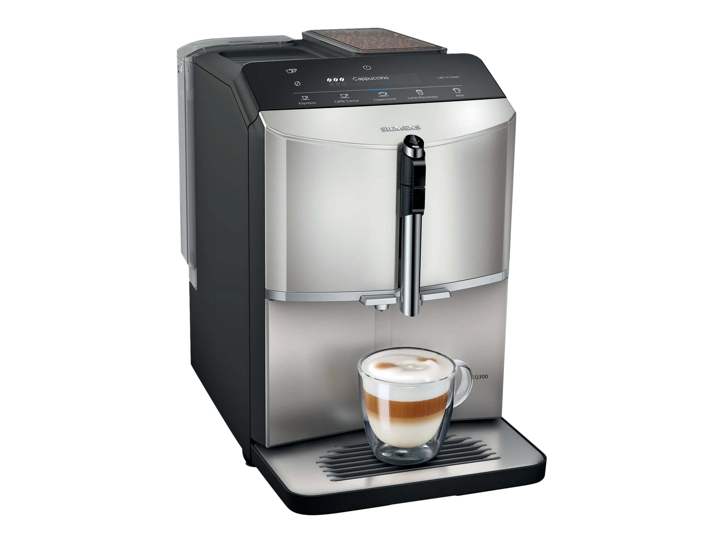 Siemens EQ.300 TF303E07 Automatisk kaffemaskine Inox silver metallic/black