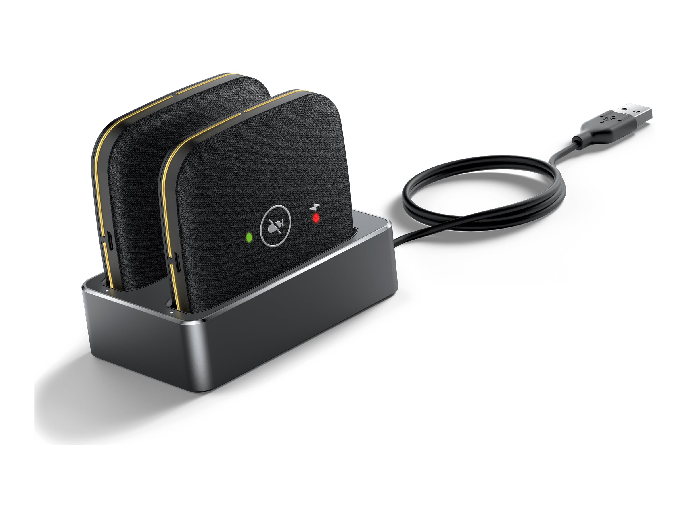 Yealink CPW65, Mikrofon, Sort, 20 m, Omniretningsbestemt, Ledningsført, 1500 mAh