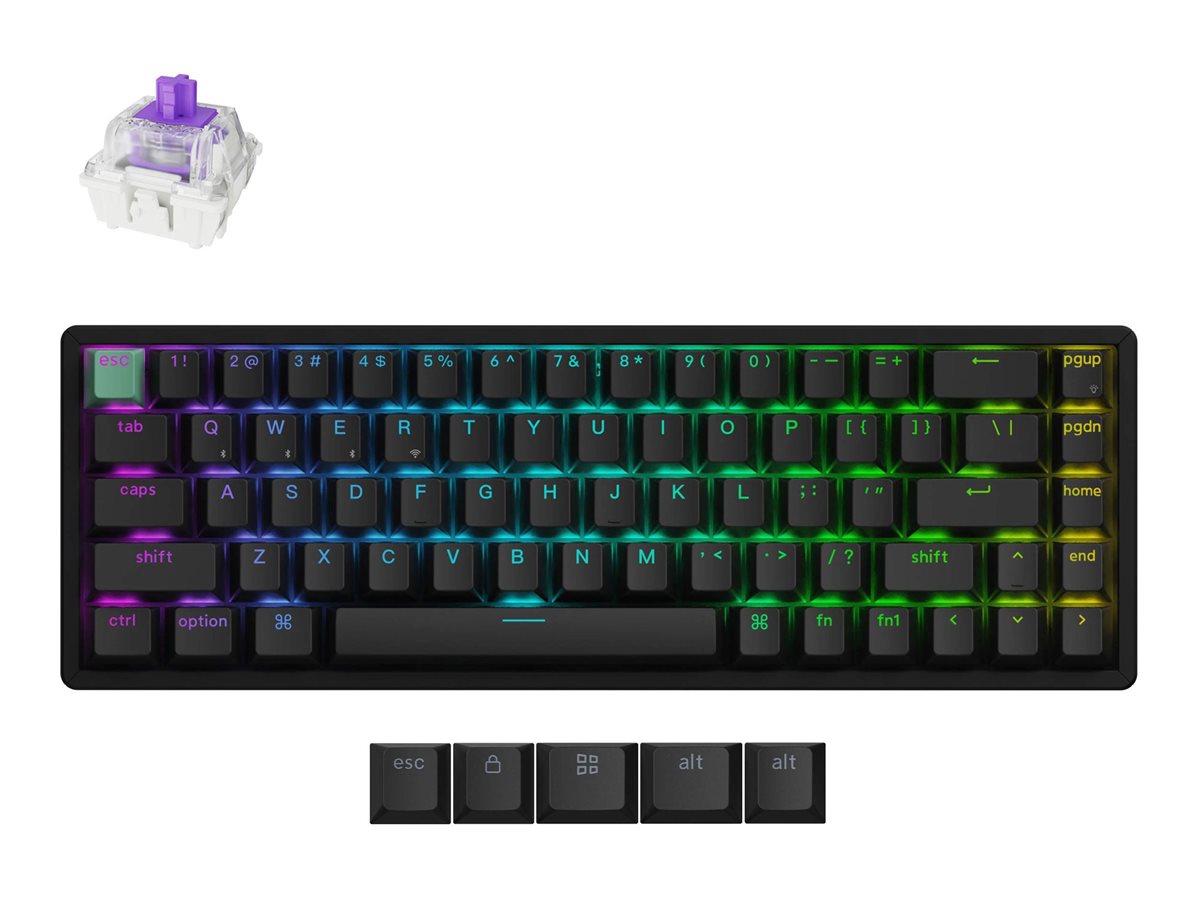 Keychron K6 HE Tastatur Magnetisk RGB Trådløs Kablet