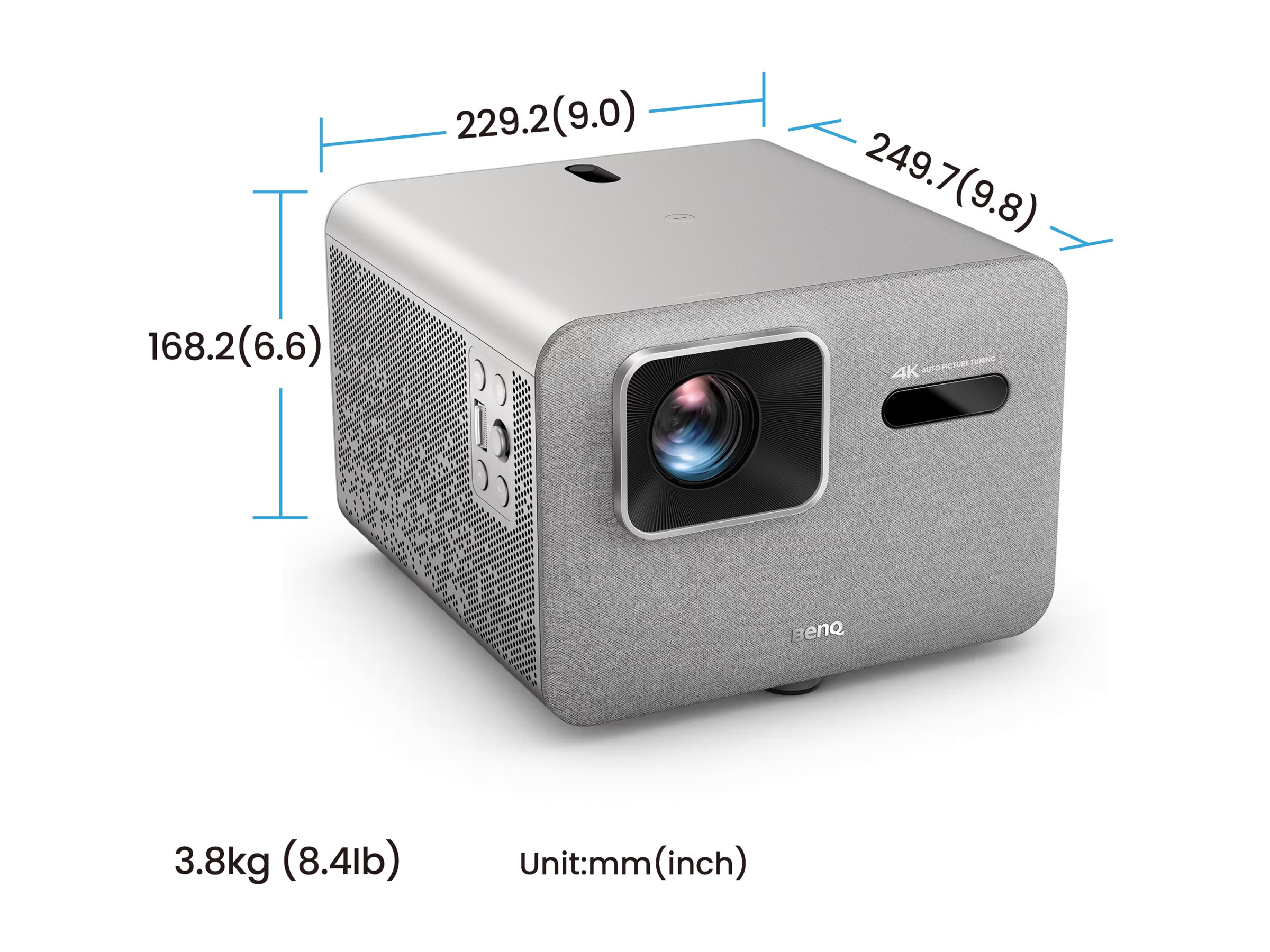 BenQ Projektor TK705STi - DLP projector - short-throw - 802.11a/b/g/n/ac/ax wireless / Bluetooth 5.2 - 3840 x 2160 - 3000 ANSI lumens