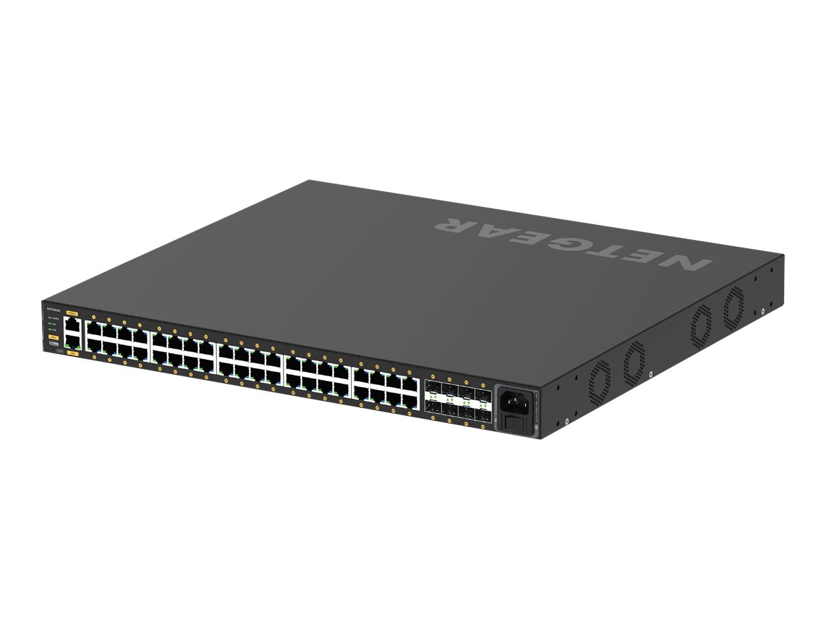 Netgear Gsm4248px-100eus Netværksswitch Administreret L2/l3/l4 Gigabit Ethernet (10/100/1000) Strøm Over Ethernet (poe) Sort