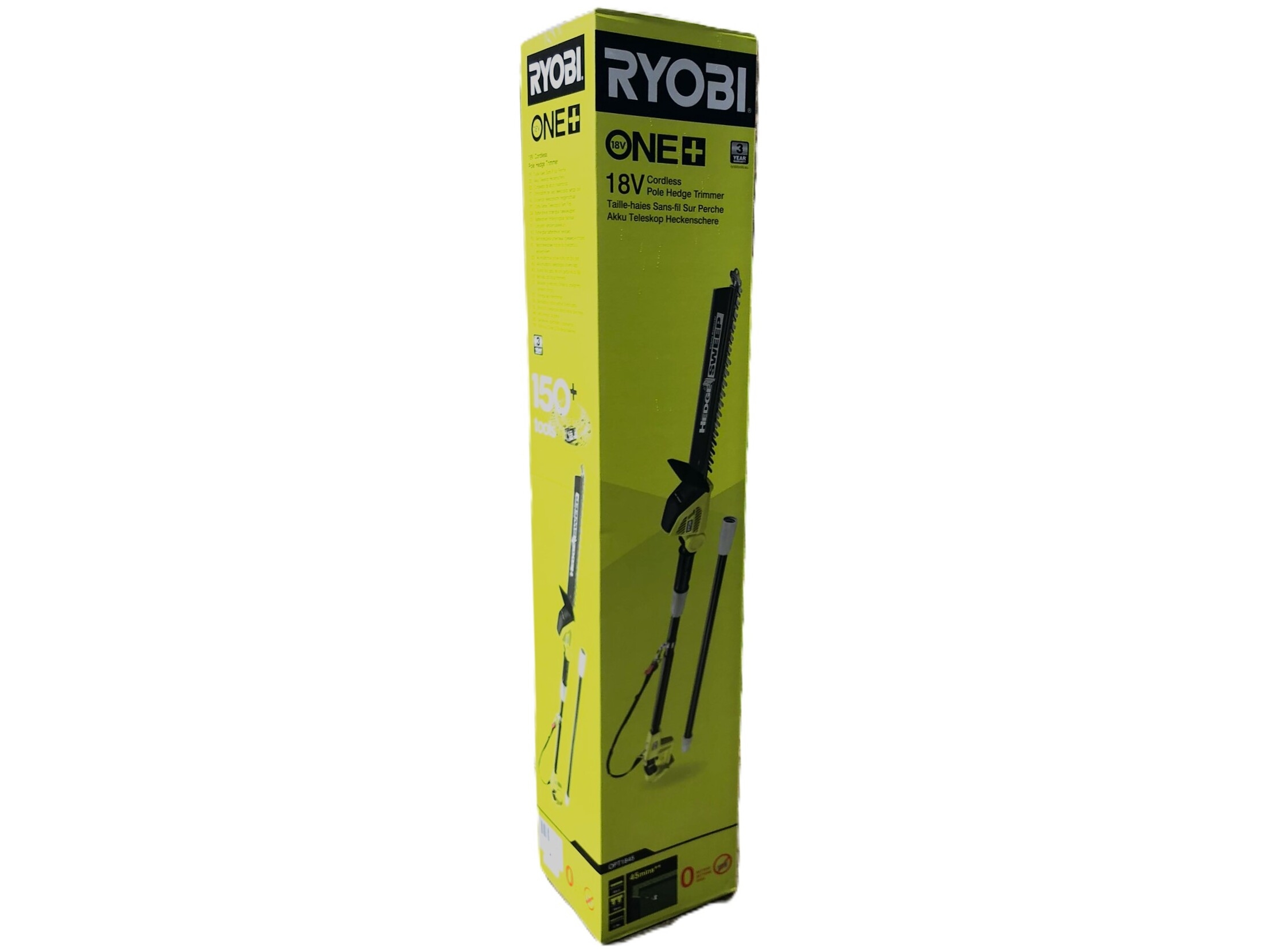 Ryobi One+ OPT1845 - Hæktrimmer - ledningfri - 18 V - intet batteri - 1350 spm - 45 cm - Skærekapacitet 18 mm - 4.2 kg - SOLO