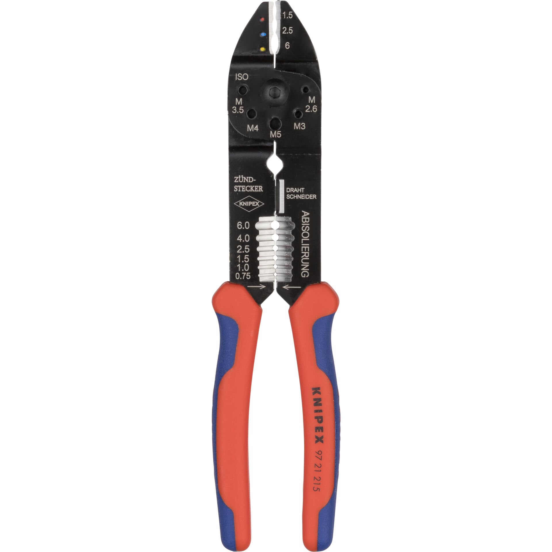 KNIPEX Crimptang bruneret med flerkomponent-håndtag 230 mm