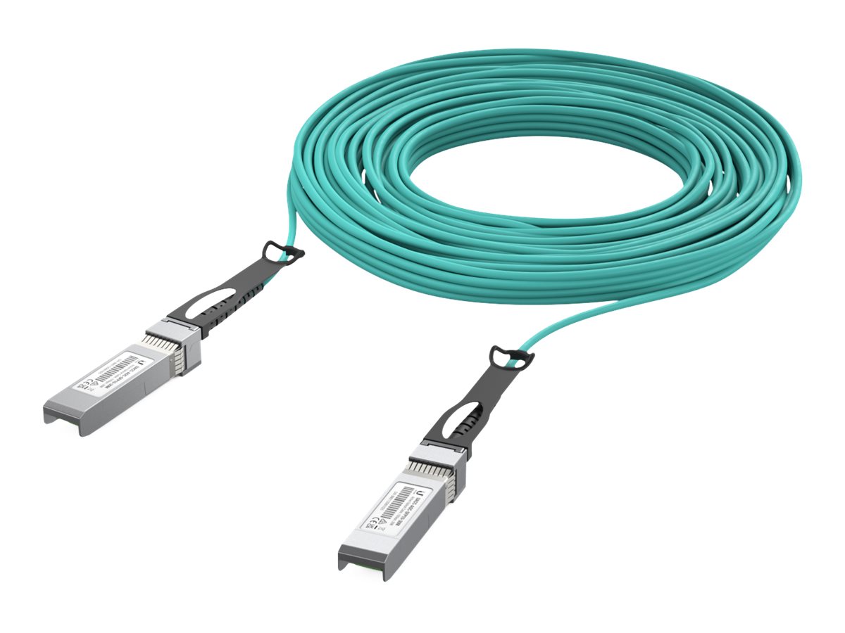 Ubiquiti Uacc-aoc-qsfp28-30m Infiniband Og Fiberoptisk Kabel Turkisfarve 30m. Qsfp28 Qsfp28 Om3
