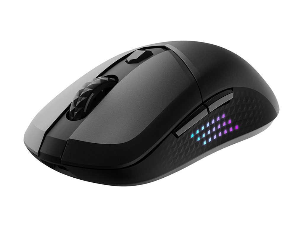 MSI VERSA 300 ELITE - mouse - 2.4 GHz Bluetooth 5.3 USB - Mus - Optisk - 6 knapper - Sort
