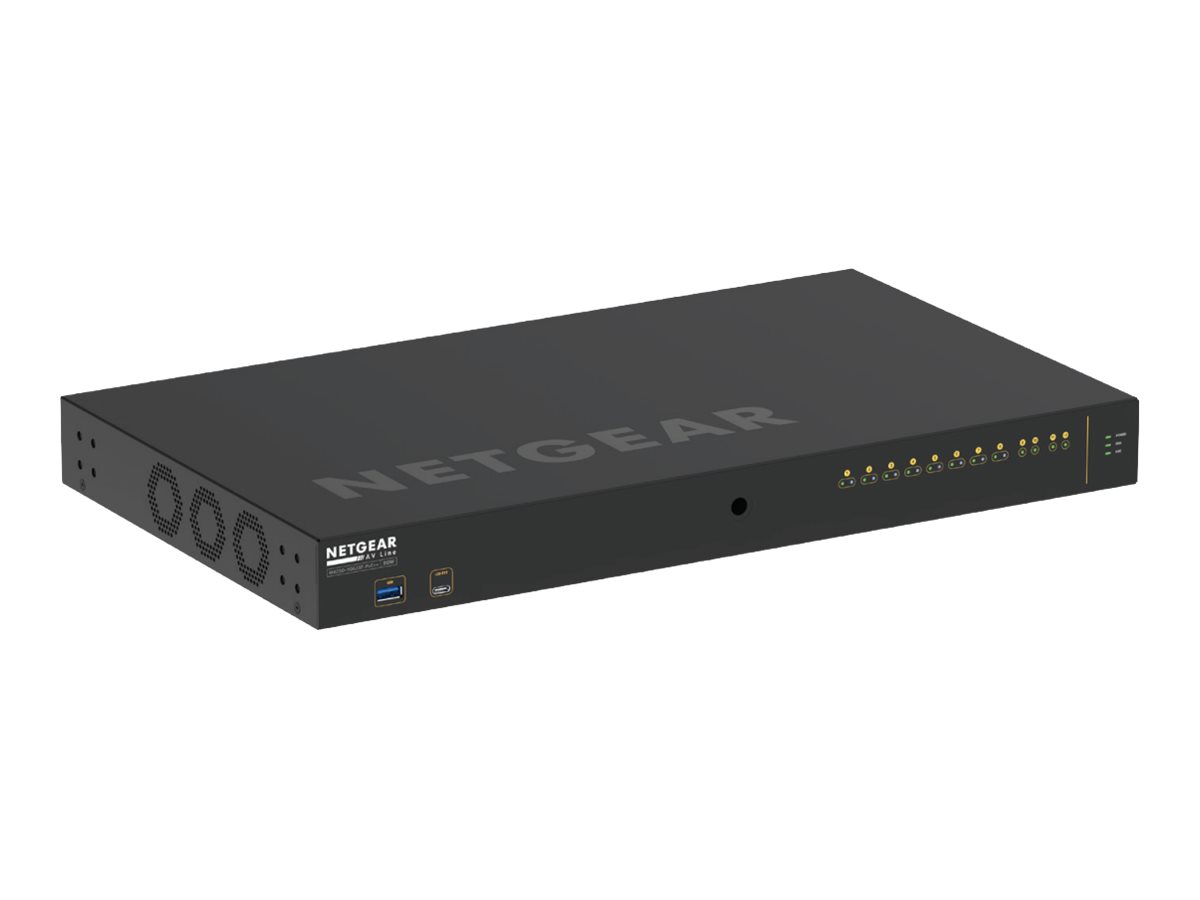 Netgear AV Line M4250-10G2XF-PoE++ GSM4212UX 8x1G Ultra90 PoE++ 802.3bt 720W 2x1G and 2xSFP+ Managed Switch