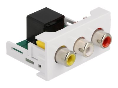 Delock Easy 45 - klik i-modul - hvid, RAL 9003