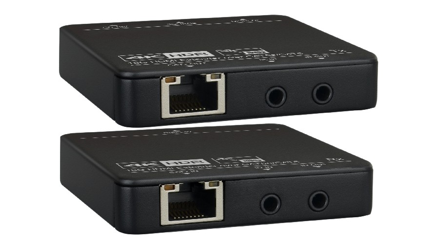 LevelOne HVE-9006 - AV extender sæt (sender/modtager) - sort