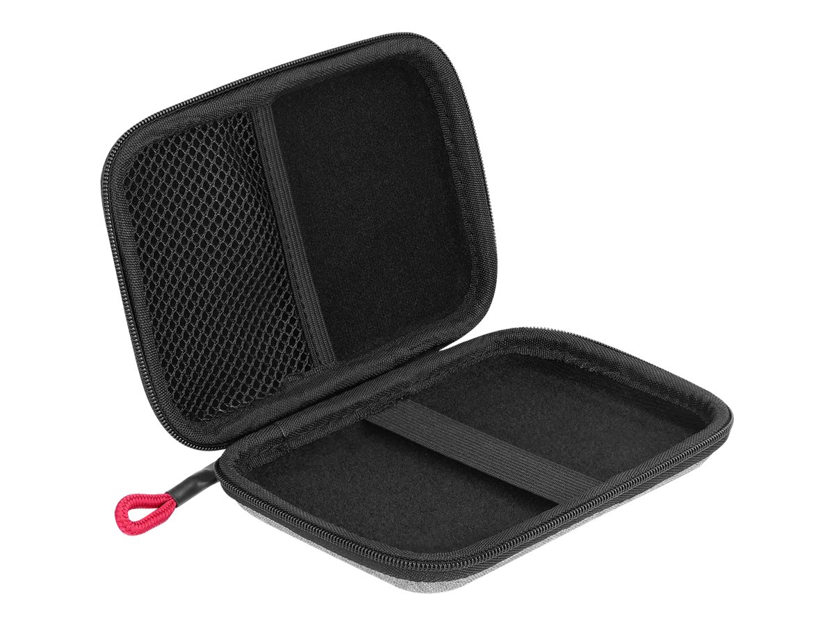 Delock Protection Bag - Beskyttende etui til harddisk - kapacitet: 1 harddisk (2,5) - grå, sort