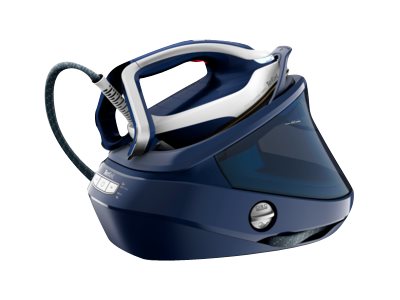 Tefal Pro Express Vision GV9812E0 - Dampstrygejern med automatisk afbrydelse - såleplade: Durilium AirGlide Autoclean - 3000 W - kjoleblå/hvid