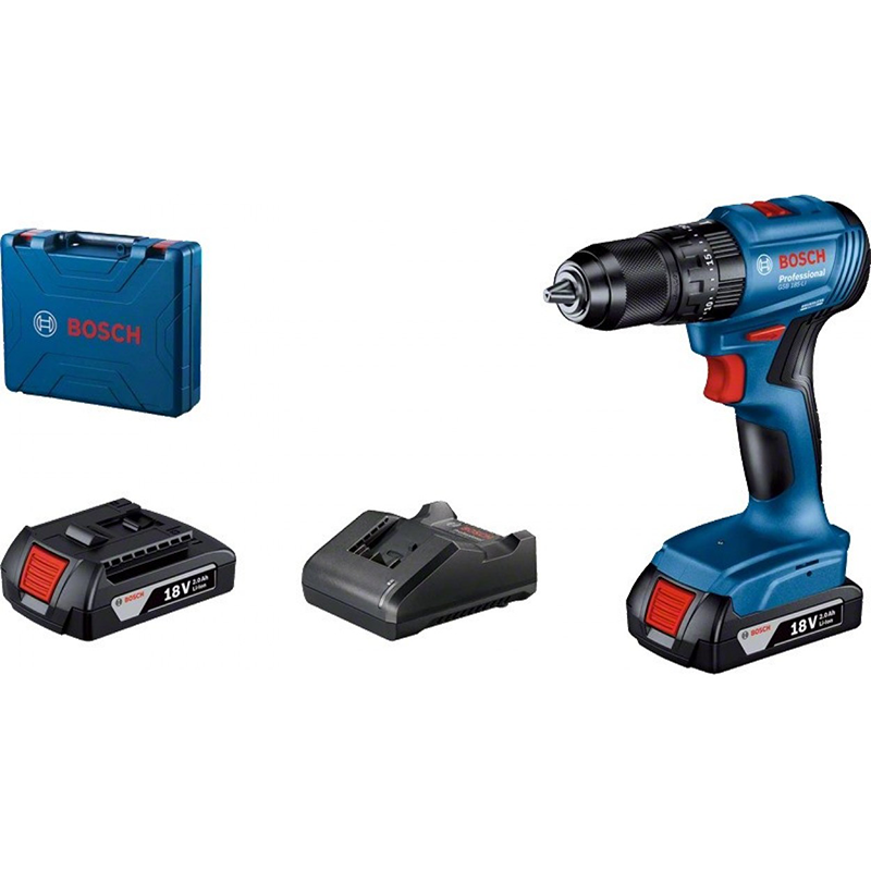 Bosch Boremaskine 18V 2X2 0Ah Med Kuffert