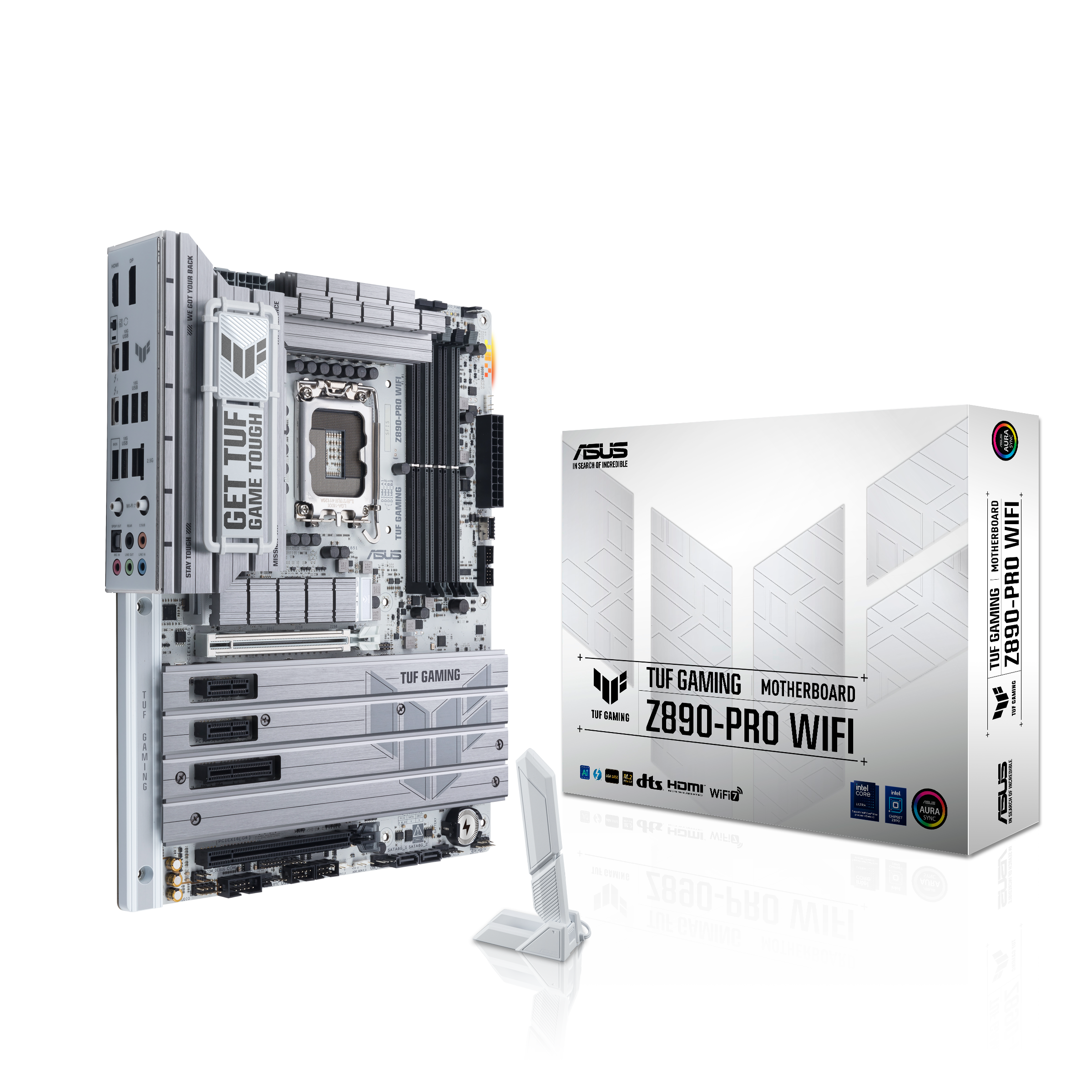ASUS TUF GAMING Z890-PRO WIFI Bundkort - Intel Z890 - Intel LGA1851 - DDR5 RAM - ATX