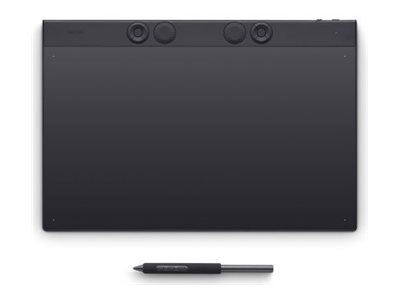 Tegneplade - Wacom Intuos Pro Large, sort, USB/Bluetooth, 349 × 195 mm