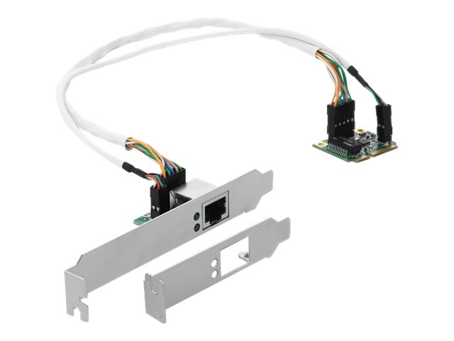 DeLock Mini PCIe I/O PCIe half size 1 x LAN Low Profile Netværksadapter PCI Express Half Mini Card 1Gbps