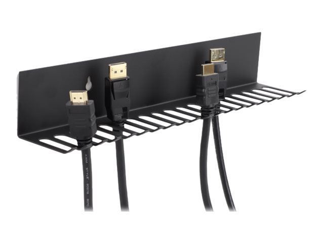 DeLOCK Cable holder 318 x 65 mm for wall mounting black
