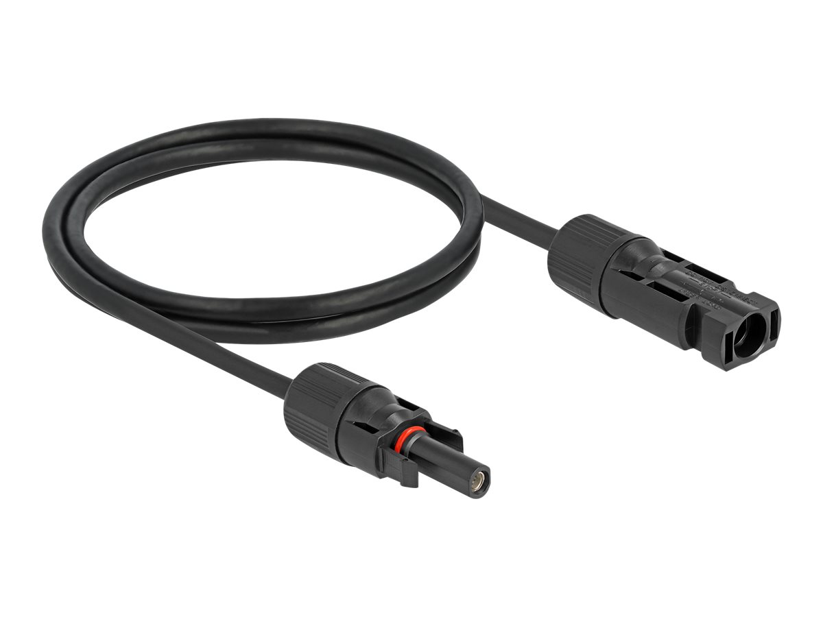 Delock Solkabel 1m Sort