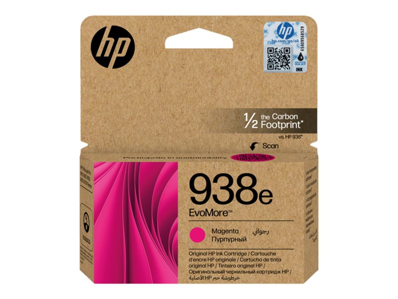HP 938e EvoMore Magenta 1650 sider Blæk