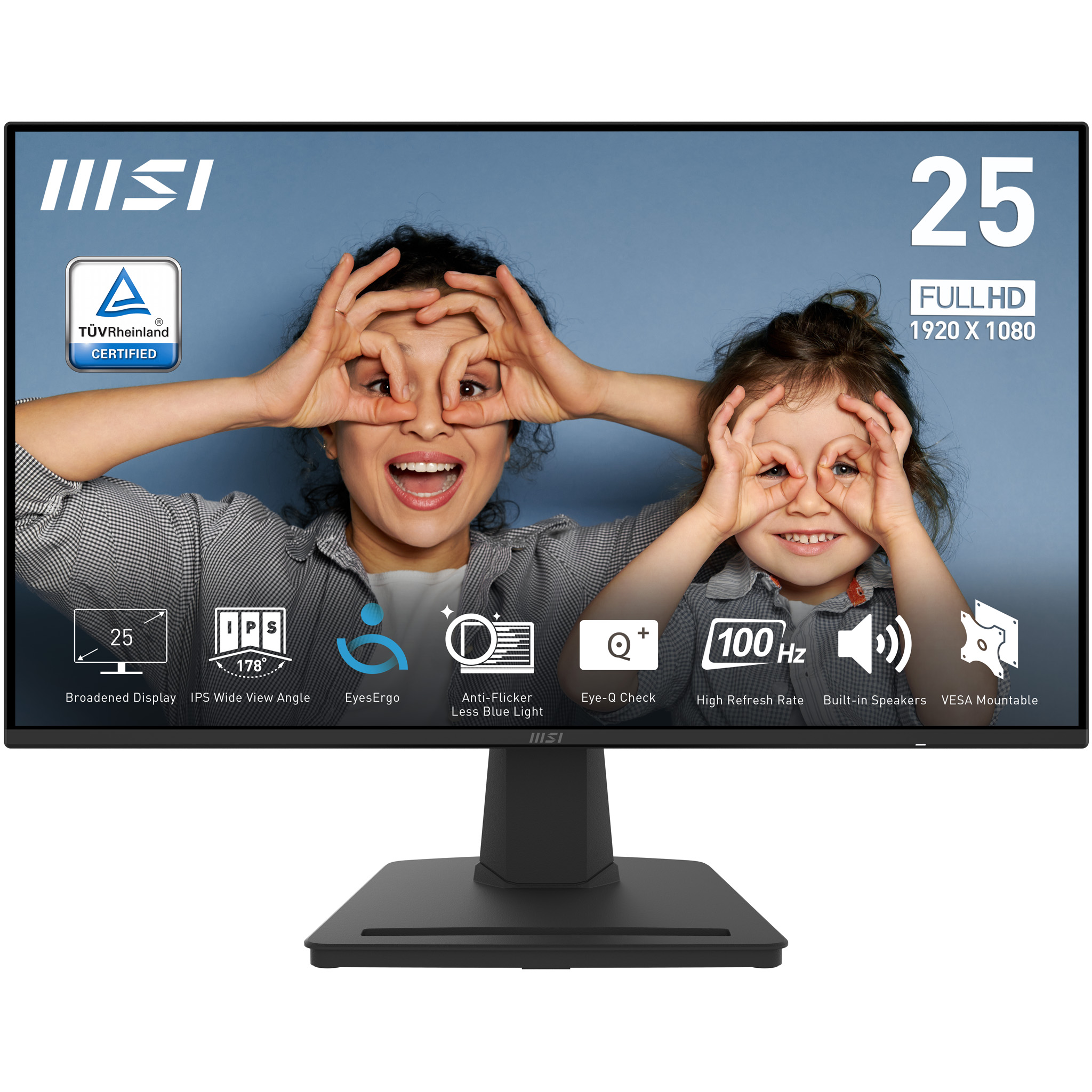 MSI PRO MP252 computer monitor 62.2 cm (24.5 ) 1920 x 1080 pixels Full HD LED Black