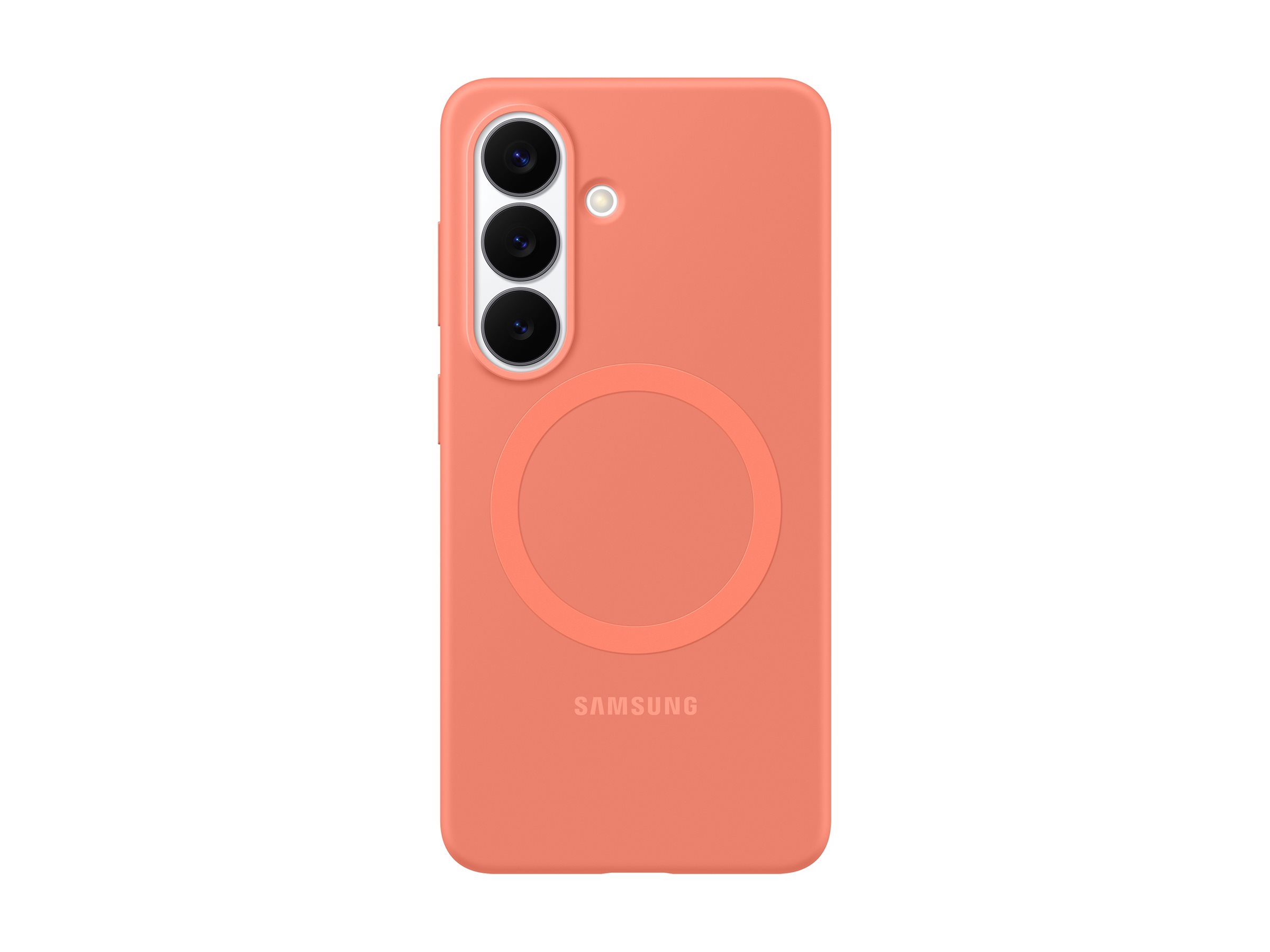 Samsung Galaxy S26 Silicone Magnet Case - Coral Red