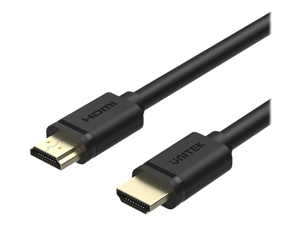 Unitek HDMI-kabel med Ethernet 2m Sort billede