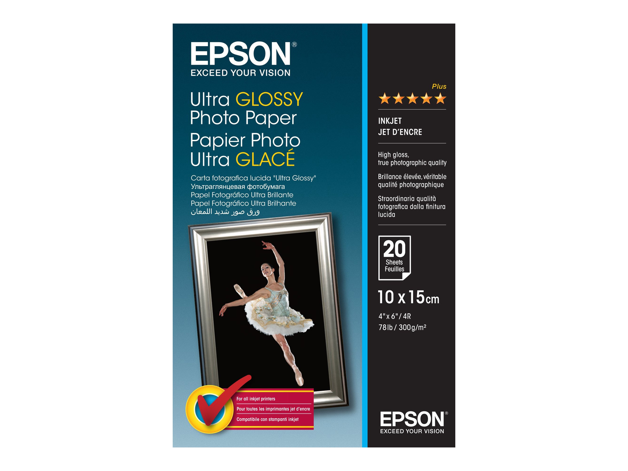 Epson Ultra Fotopapir 100 x 150 mm 20ark C13S041926
