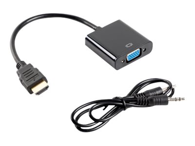 HDMI til VGA adapter 0,2 m – Lanberg, sort