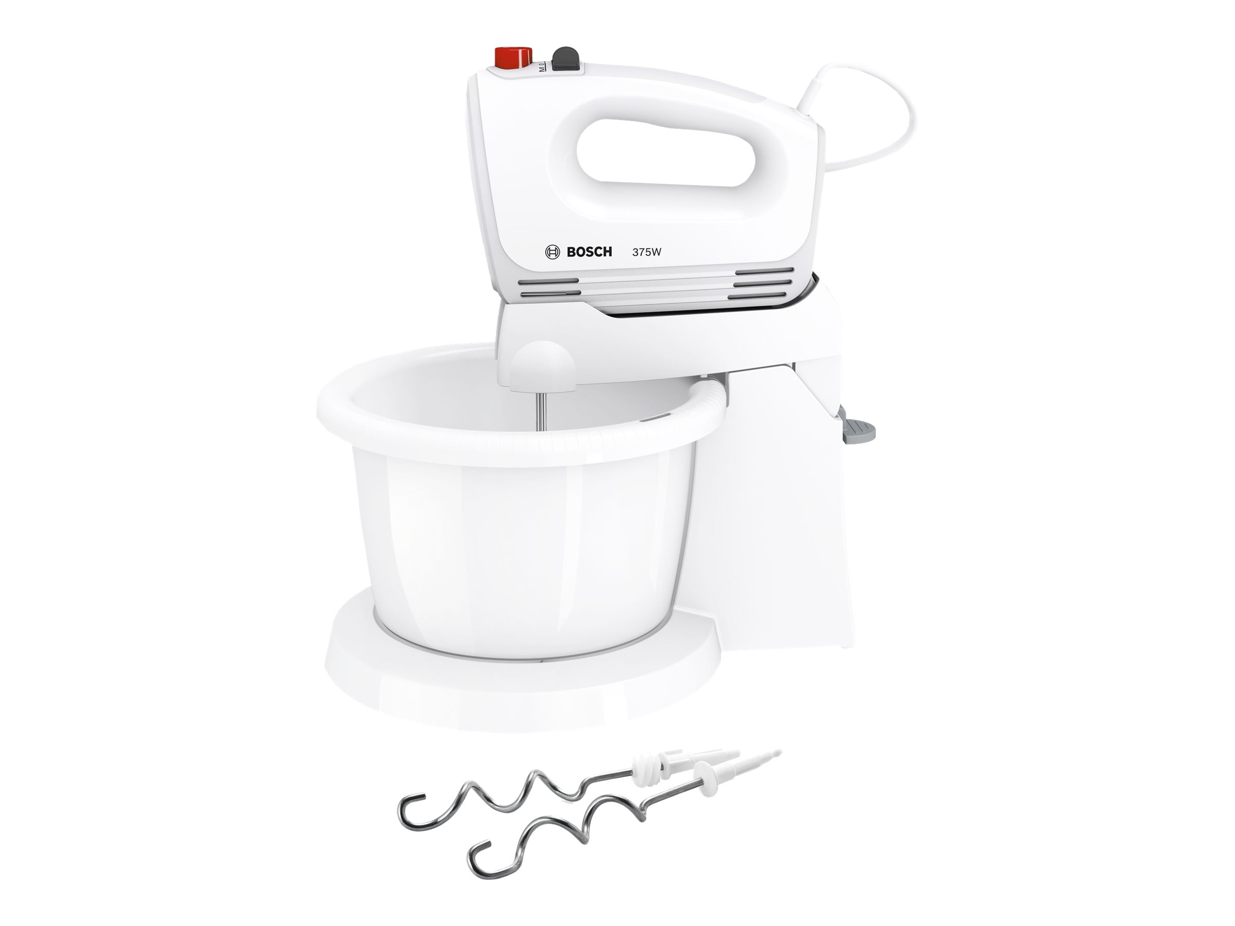 Bosch CleverMixx MFQ2600W Mixer Turbo-funktion Hvid/rød