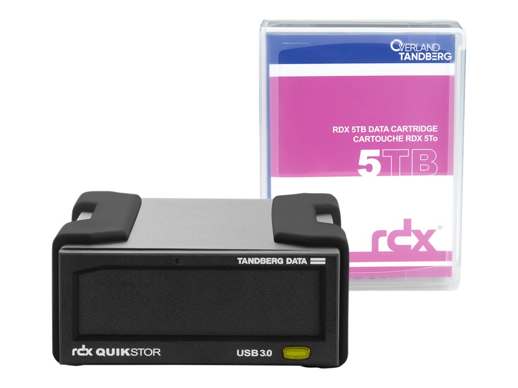 Overland-Tandberg 8882-RDX, Lagringsdrev, RDX-patron, USB 3.2 Gen 1 (3.1 Gen 1), HDD, UL 60950, CSA C22.2 No. 60950, IEC 60950/ EN60950 FCC 47CFR, pa