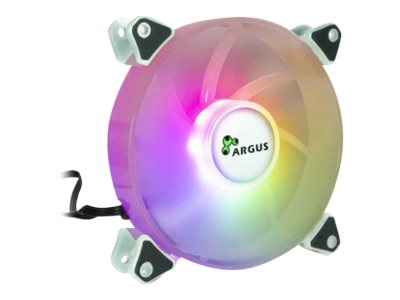 Inter-Tech Argus RS-061 RGB - Kabinet køler - 120mm - Hvid