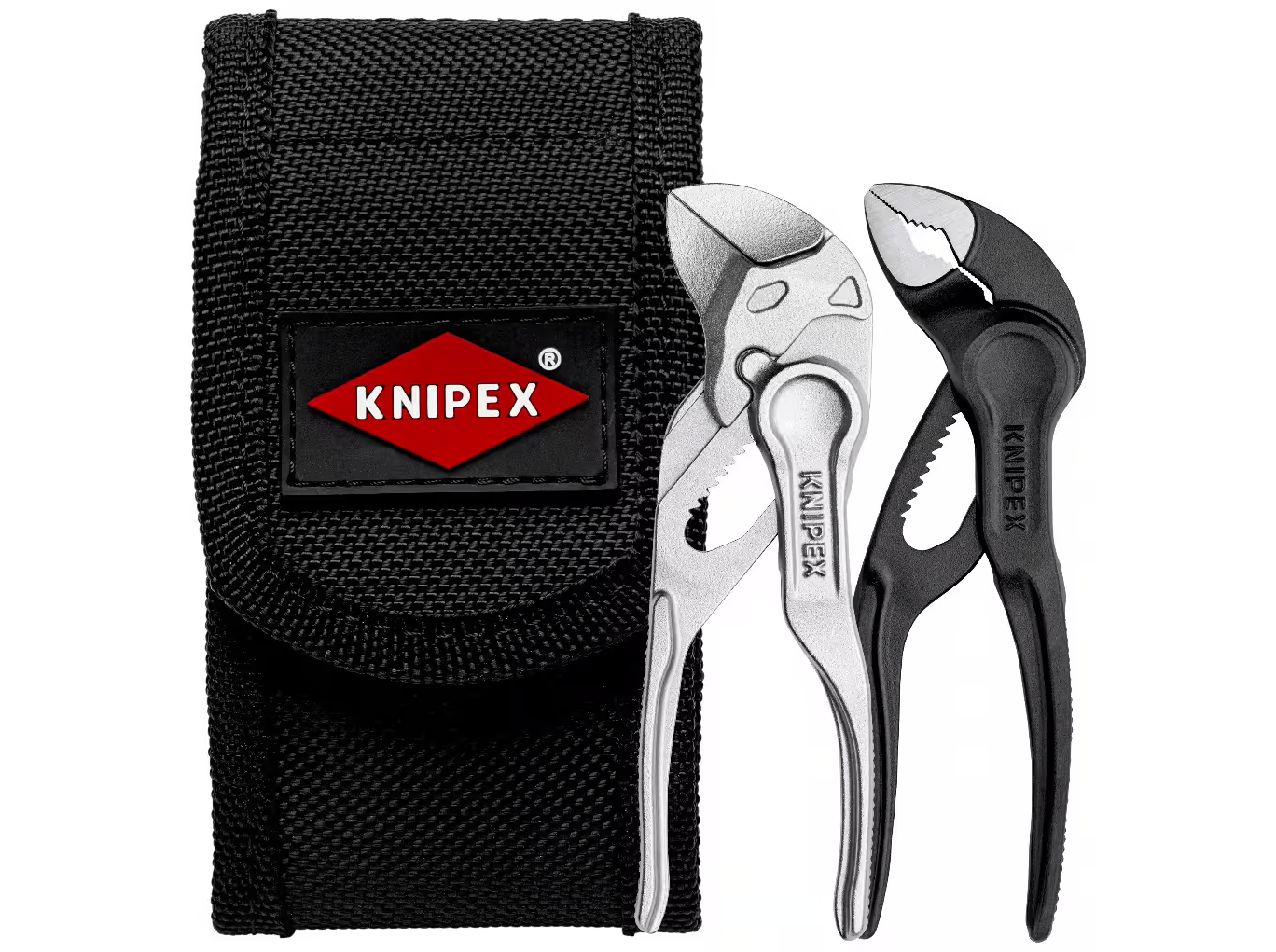 Knipex 00 20 72 V04 XS, Tangsæt, Sort, Rustfrit stål, 30 mm, 45 mm, 110 mm, 175 g