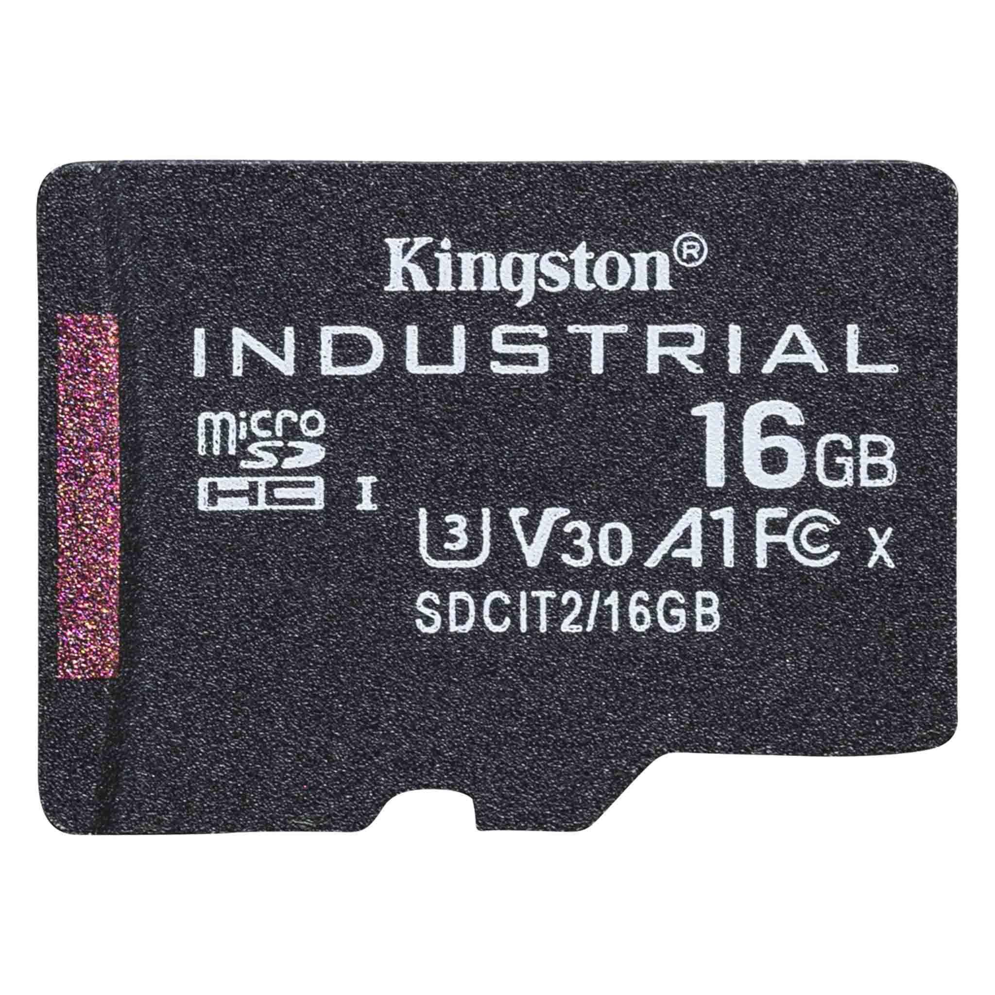 Kingston 16GB microSDHC Industrial C10 A1 pSLC Card w/o Adapter
